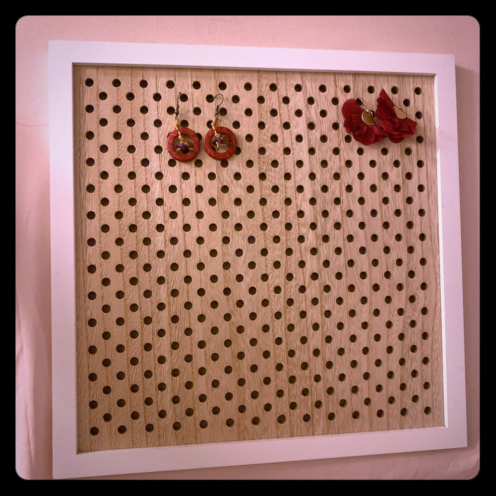 Wooden Earring Holder